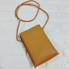 斜めがけバッグ スマホポーチ レディース 軽量 携帯 ベージュ