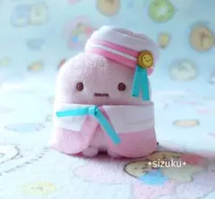 【美品・３点】すみっコぐらし たぴおか セーラー服 ぼうし てのりぬいぐるみ