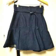 SNIDEL フレアスカショーパン　デニム SWFP232256 　M