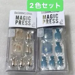 ダッシングディバのネイルチップ、マジックプレス　2色セット 足用