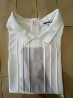 ラコステ　白色半袖ポロシャツ　40サイズ