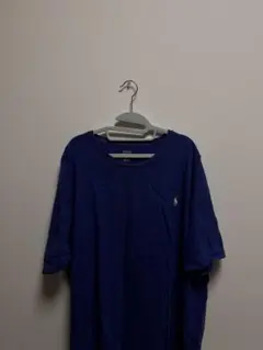 Polo 青 Tシャツ ロゴ刺繍