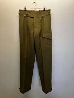 美品 バウワウ 50s 60s 復刻 囚人 ステンシル ワイド デニム パンツ