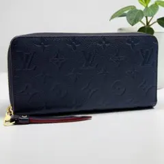ほぼ未使用✨ ルイヴィトン アンプラント ジッピーウォレット 長財布 ネイビー