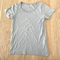 UNIQLO⭐︎グレー ラウンドネック 半袖エアリズム　120cm