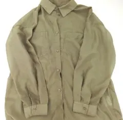 イング INGNI シアーシャツ カーキ 黄緑 グリーン 夏アウター