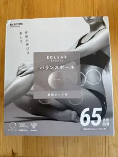 ELECOM ECLEAR SPORTS バランスボール 65cm 専用ポンプ付のサムネイル