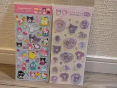 サンリオ ラメ入り樹脂もりシール すりガラス風シール ぷくっとシール