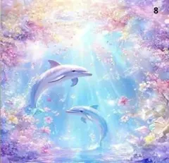 ダイヤモンドアート　イルカ　8のサムネイル