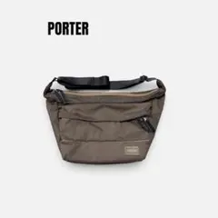 PORTER 茶 ロゴ ナイロン y2k テック アーカイブ ストリート 激レア