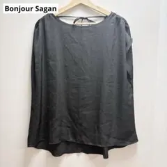 Bonjour Sagan バックオープンワッシャーブラウス 体型カバーサラサラのサムネイル