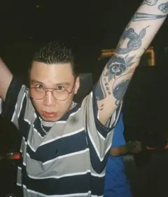 シルバー メタルフレーム ラウンドメガネ ケース付き