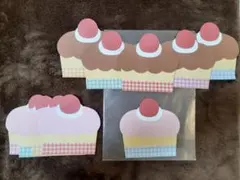 壁面「いちごののったカップケーキ」の10個セット