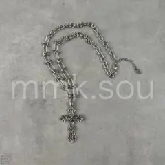 Y2k 平成 十字架 Cross Silver necklace