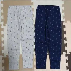 ☆ユニクロレギンス 花柄 2枚セット☆ 110