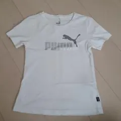 美品 PUMA 白 Tシャツ 140㎝