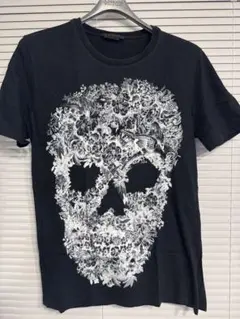 ALEXANDER MCQUEEN フラワースカルTシャツ　黒　Mのサムネイル