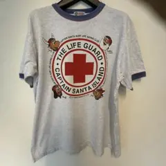 CAPTAIN SANTA ヴィンテージ　ライフガードリンガーTシャツ　USEDのサムネイル