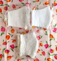 【新品未使用】　市販品　レディースお洒落　マスク　まとめ売り　3枚