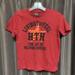 赤色 プリント Tシャツ 140cm