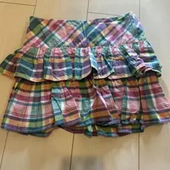 Ralph Lauren チェック柄フリルスカート 120cm