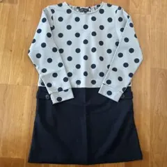 bebe ドット柄ワンピース 130cm