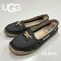 UGG CHIVON フラットシューズ　モカシン　24.0cm