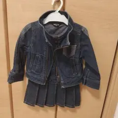 美品　コムサイズム　ジャンバースカート　ジャケット　90