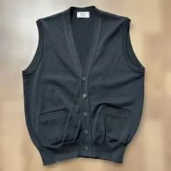 SIMPLE LIFE ニットベスト ブラックMENSのサムネイル