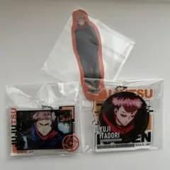 【匿名配送】呪術廻戦　虎杖悠仁　アクリルキーホルダー　グッズ2点セット