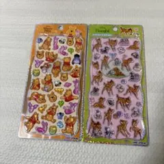 ひ*わ様 【正規品】 プチドロップステッカー　ディズニー　バンビ　プーさん　新品