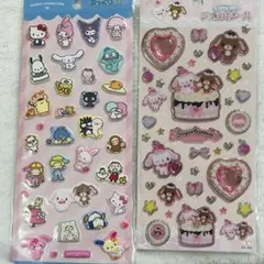 サンリオ　ぷっくりシール　キラキラジュエルシール