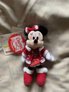 ディズニーランド　ミニーマウス クリスマス 2016 ぬいぐるみバッジ