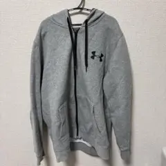 UNDER ARMOUR グレー フルジップパーカー MD