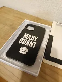 使用2週間　本革MARY QUANT ブラック iPhone13ケース