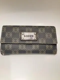 LOEWE ロエベ アナグラム キャンバス 長財布　ジャンク品