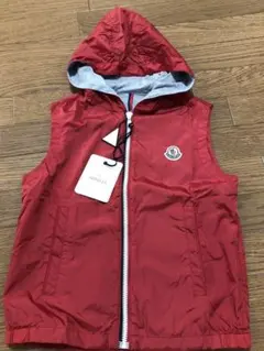 新品未使用希少品　モンクレール　ナイロン　ベスト　レッド　XS
