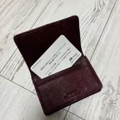 バーガンディレザー 名刺入れ