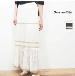 Sara Mallika ホワイトロングスカートのサムネイル