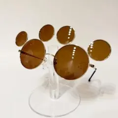ディズニー ミッキー型 サングラス ブラウンレンズ 細フレーム