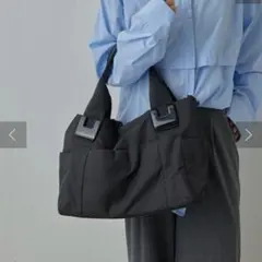 【ear PAPILLONNER】ショルダー付き樹脂パーツトートバッグMサイズ