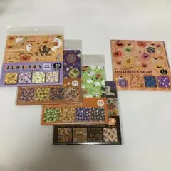 【値下げ】☆セリア デザインペーパー ハロウィン 5種セット☆のサムネイル