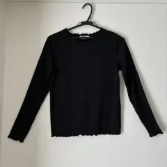 カットソー黒　しまむら