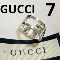 GUCCIリング7号 カットアウト ピンキーリングのサムネイル