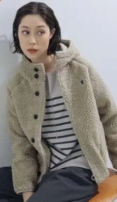 美品　　ジムフレックス ボアジャケット　クルミボタン 12 サイズ　BEAMS