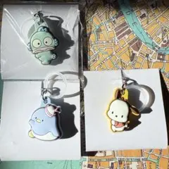 サンリオキャラクターズ ダブルチャームグミ ハンギョドン ポチャッコ サム