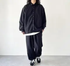 nattoナイロンセットアップ　ブラックのサムネイル