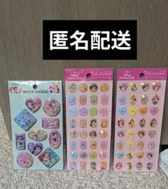 3種セット ★ ディズニー プリンセス ストーンシール ウォーターシール