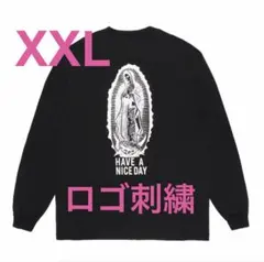 XXL wackomaria washed heavy weightロンT 黒白のサムネイル