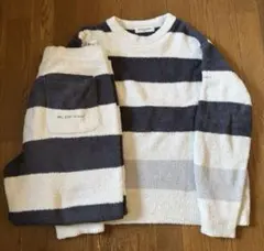 gelato piqué ジェラーピケメンズホワイト・ネイビーストライプパジャマ